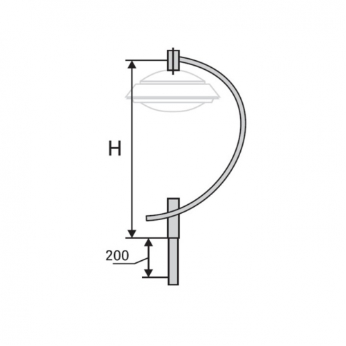 К101-1,1-0-0-0 кронштейн однорожковый