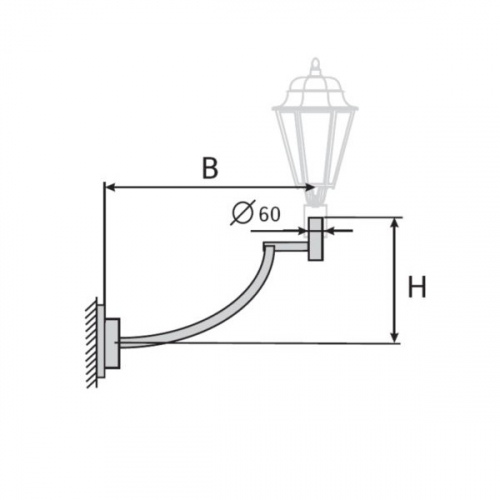 К41-0,3-0,6-12-5 кронштейн однорожковый