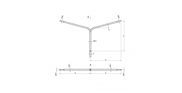 Консольный кронштейн двухрожковый К3-2,0-2,0-1-1